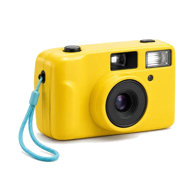 Yellow retro camera: Camera cutout — tool output