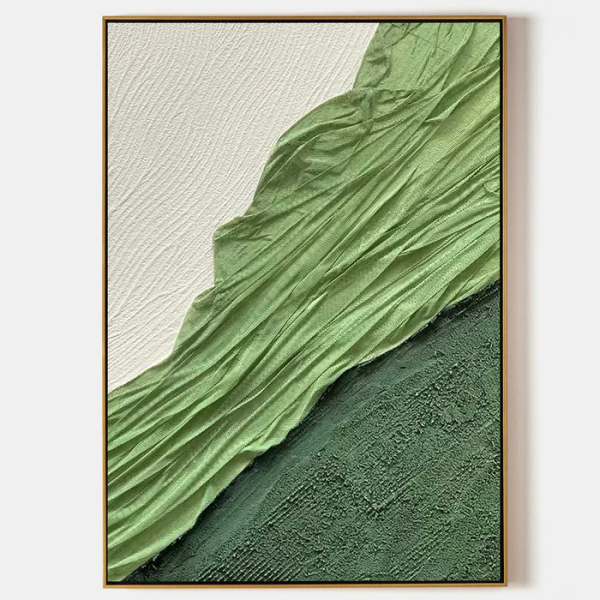 Textured Green Waves