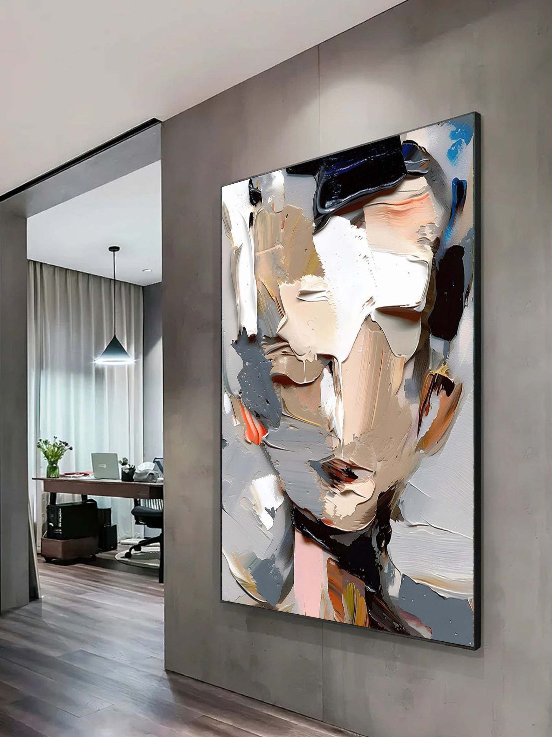 Understanding the Charm of Textured Oil Paintings in Modern Interiors